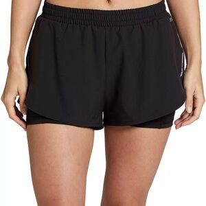 DSG  Women's Black Running Shorts w Bike Short Lining Size XS